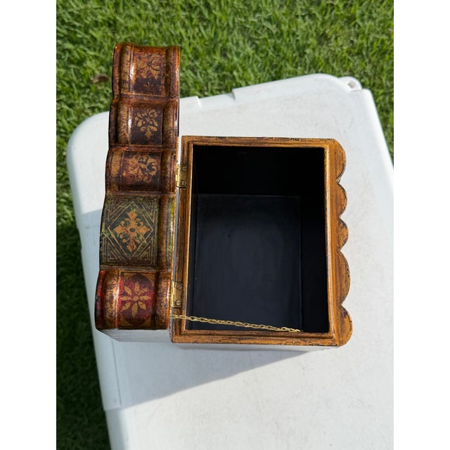 Vintage Trompe-L’œil Decorative Faux Book Box For Sale - Image 11 of 12