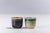 Contemporary Japanese Sake Tea Cups in Green & Gold Raku Ceramic from Laab Milano, Set of 2 For Sale - Image 3 of 4