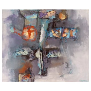 Hector Ramirez Ortega, Composition, 1989, Mixed Media on Canvas For Sale