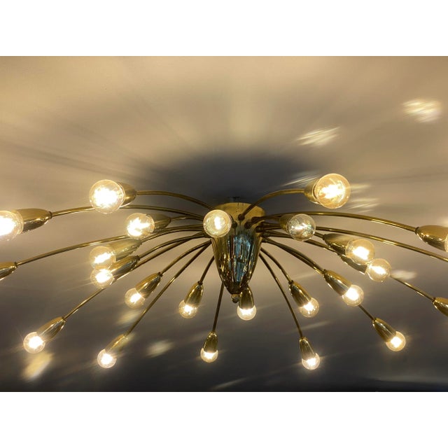 Metal Large German Sputnik Light, 1950s For Sale - Image 7 of 12