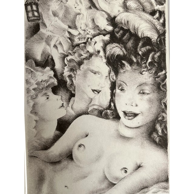 1930s 1937 Mariette Lydis Parisian Women Lithograph For Sale - Image 5 of 5