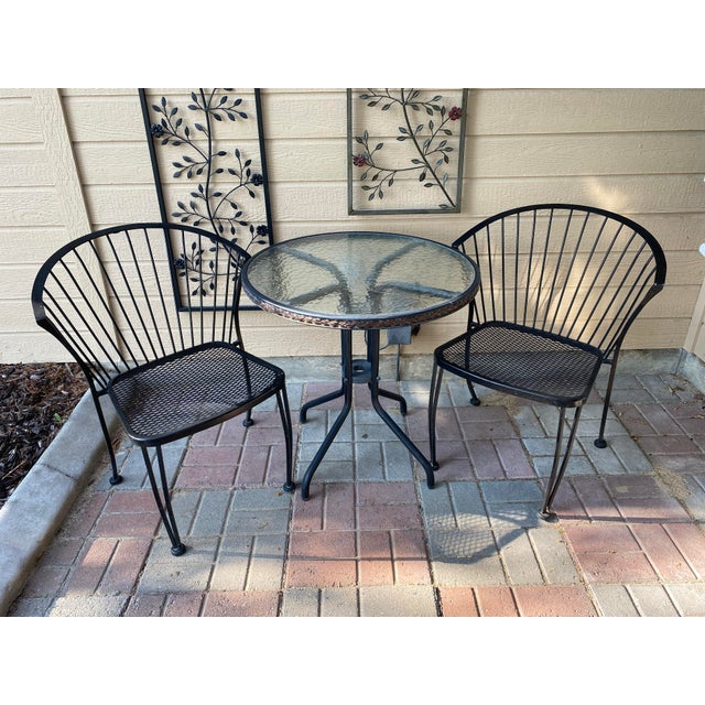 Vintage Carolina Iron Bistro Set, 3 Pieces Chairish