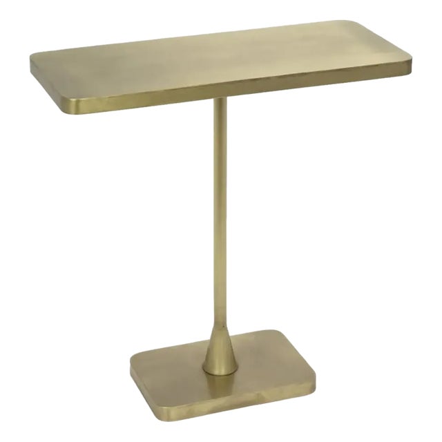 NOIR Hild Side Table, Metal with Brass Finish For Sale