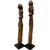 Brown Vintage Hand Carved African Figures - a Pair For Sale - Image 8 of 8