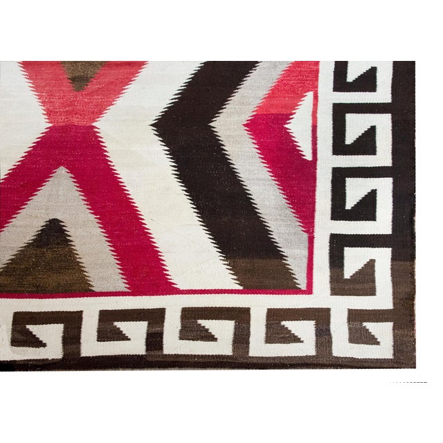 Early 20th Century Native American Navajo Rug For Sale - Image 13 of 15