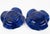 Blue Christian Dior Plexiglass Lucite and Toile de Jouy Bowl Centerpiece, a pair For Sale - Image 8 of 13