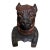 19th Century Victorian Lignum Vitae Bulldog Inkwell, c.1860 For Sale