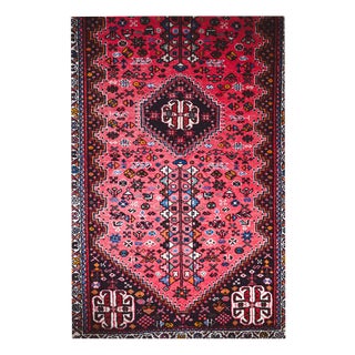 Vintage Middle Eastern Abadeh Wool Rug For Sale