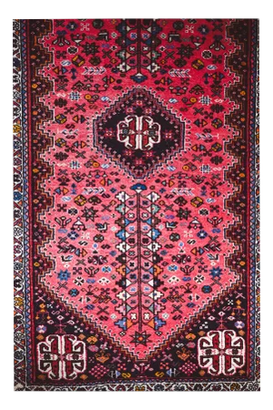 Vintage Middle Eastern Abadeh Wool Rug