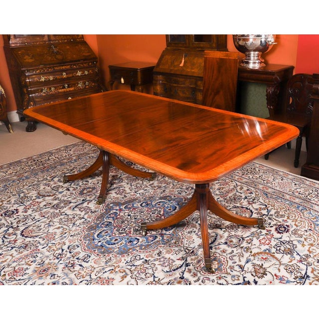 Vintage Regency Revival Dining Table and Chairs by William Tillman, 1980s, Set of 11 For Sale - Image 4 of 18