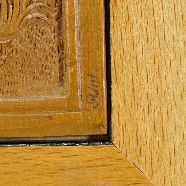 Wooden Micro Carving Plaque by Johann Rint, 1880s, Set of 2 For Sale - Image 4 of 6