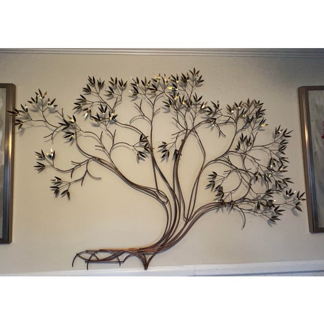 Metal Large Curtis Jere Vintage ‘Tree of Life’ Wall Sculpture For Sale - Image 7 of 7