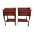 Pair Solid Cherry Willett Furniture Colonial House 2 Drawers Bedside Tables, Circa 1950s For Sale