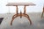 Vintage Beech Wood Table Wear consistent with age and use, has a beautiful curved base .