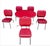 Mid-Century Modern Vintage Table and Chairs Dining Set by Acme For Sale - Image 3 of 18