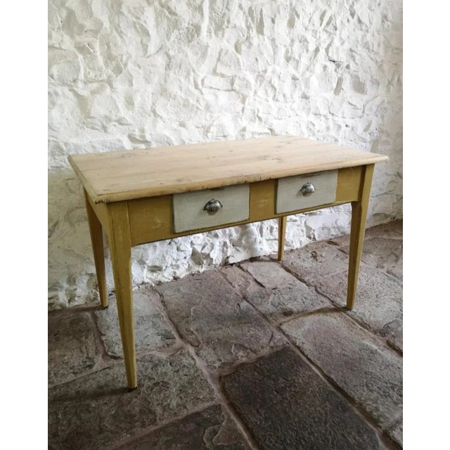 Rustic Antique Spanish Pine Kitchen Table, 1880 For Sale - Image 3 of 11