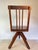 Early 20th Century Rustic Industrial Swivel Child's Chair, Hardwood & Cast Iron School Chair For Sale - Image 4 of 10