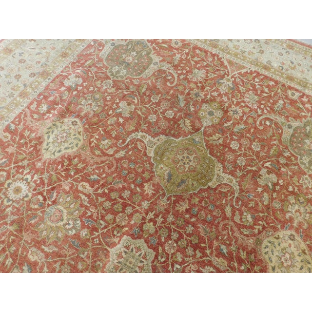 Vintage Hand Knotted Super Fine Indian Rug. 8'x 10' For Sale In Los Angeles - Image 6 of 18