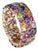Bochic "Capri" Multi Color Tourmalines & Amethyst Ring Set In 18K Gold & Silver For Sale