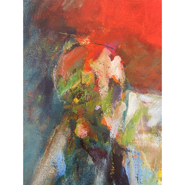 Abstract 2004, Trio of Seated Men, Figurative Abstract, Iris Giclee, Artist Randy Moberg For Sale - Image 3 of 5