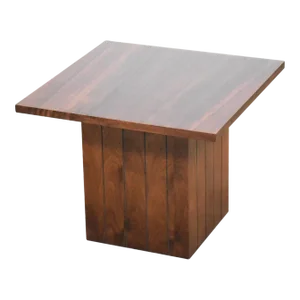 1960s Refinished Walnut Square End Table by Lane