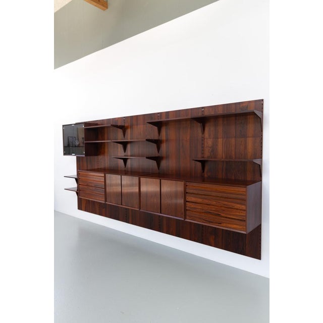 Vintage Danish Rosewood 5-Bay Modular Wall Unit by Poul Cadovius for Cado, 1960s For Sale - Image 9 of 18