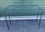 Metal Vintage 1950s Wrought Iron & Glass Top Console Table For Sale - Image 7 of 11