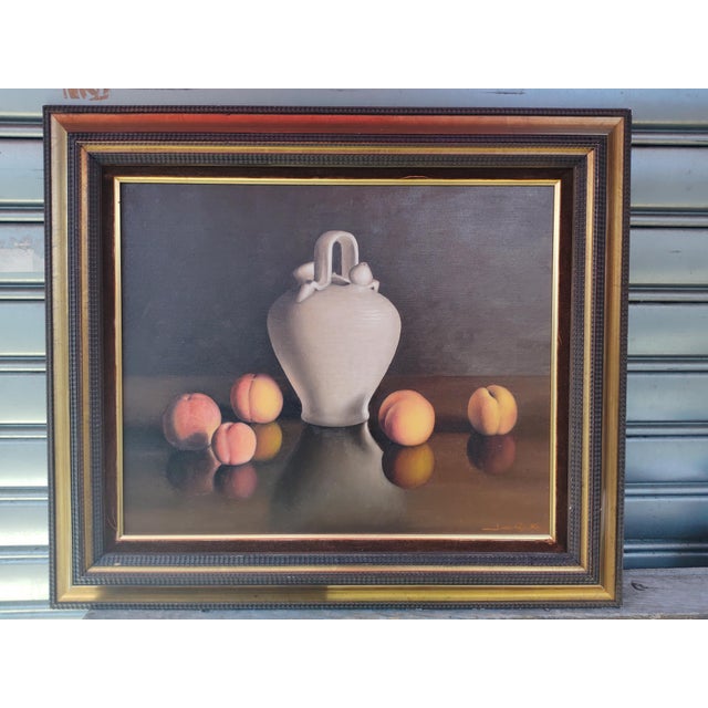 J. Van Rycke, Still Life Composition, 20th Century, Oil Painting on Canvas, Framed For Sale - Image 8 of 8