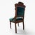 Antique 1880s Eastlake Chairs • Carved Victorian Pair • Green Velvet Upholstery For Sale - Image 4 of 12