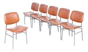 Italian Chairs, 1960s, Set of 6