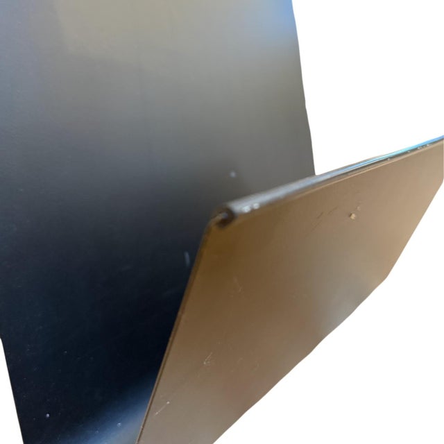 1980 Spanish Postmodern Metal Magazine Rack by Pete Sans for Nro For Sale - Image 11 of 12