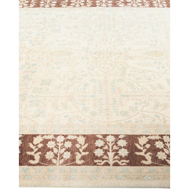 Solo Rugs Eclectic, One-of-a-Kind Hand-Knotted Area Rug - Ivory, 5' 10" x 9' 1" For Sale - Image 4 of 8