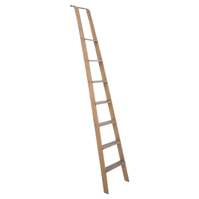 Vintage Italian Wooden Ladder For Sale