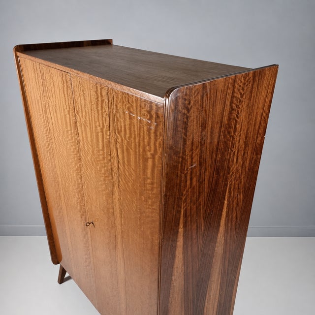 Vintage Wardrobe in Walnut by Tatra Nabytok, 1970s For Sale - Image 10 of 13