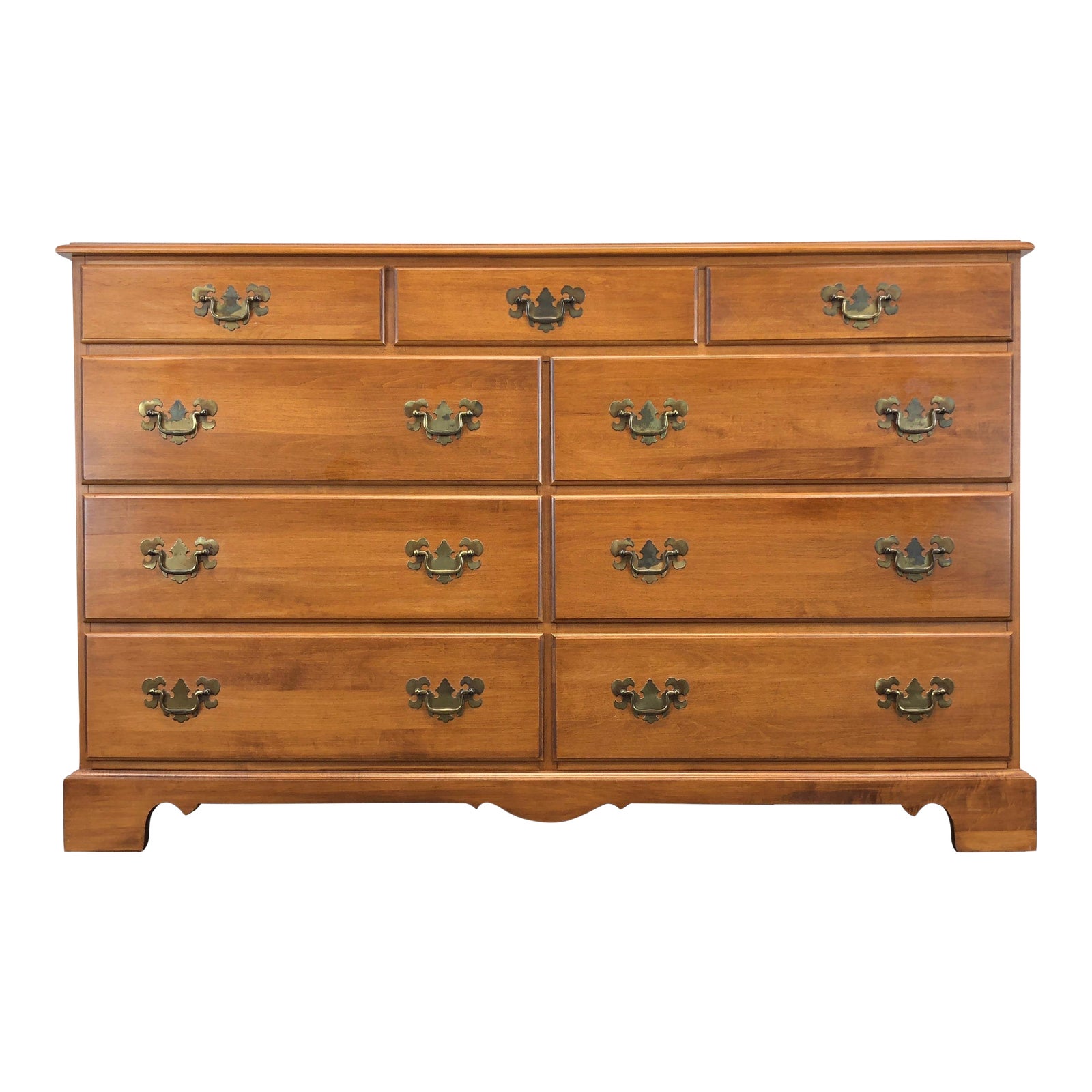 Tell City Chair Company Young Republic Solid Hard Rock Maple Dresser Chairish