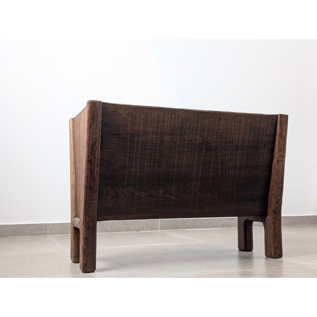 Brown Wabi-Sabi Wooden Planter, Aarhus, Denmark, 1940s For Sale - Image 8 of 18