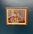 Original Oil on Canvas – “Still Life with Vase and Fruits” by Christian Rhode – Signed – Vintage & Framed – 51 × 41 cm...