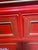 Red Hand Painted Red Lacquered Chinoiserie Cabinet For Sale - Image 8 of 12