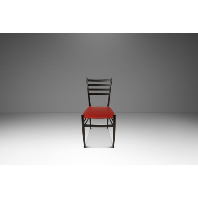 Introducing a limited set of up to twelve Italian-made dining chairs designed and crafted in the manner of Gio Ponti's...