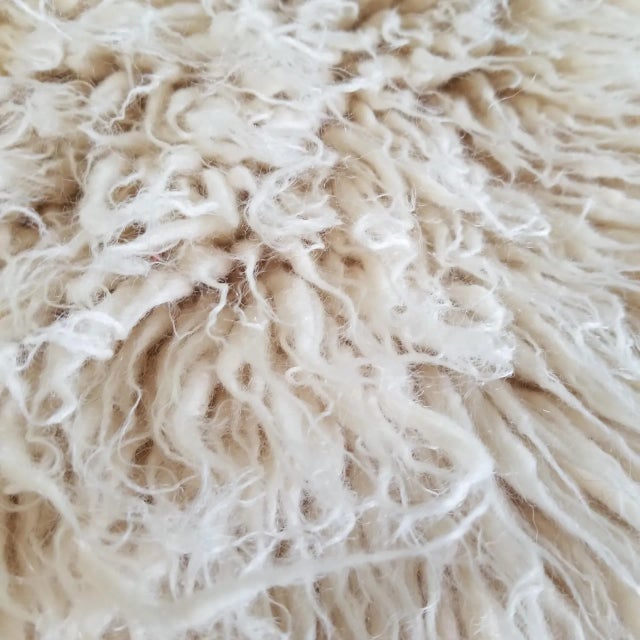 Traditional Vintage 1970s Wool Flokati Shag Bed Cover For Sale - Image 3 of 5