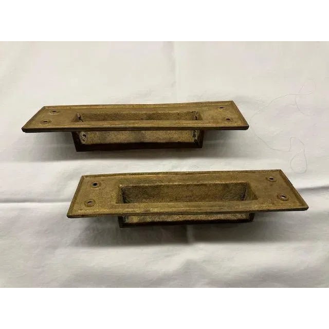American Early 20th Century American Brass Mail-Slots - a Pair For Sale - Image 3 of 4