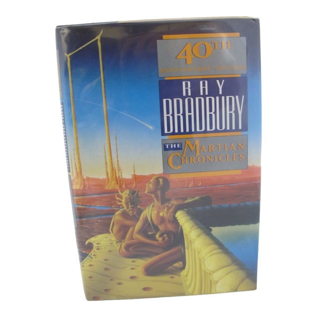 Ray Bradbury Hand Signed the Martian Chronicles 1990 40th Anniversary Hc Book For Sale