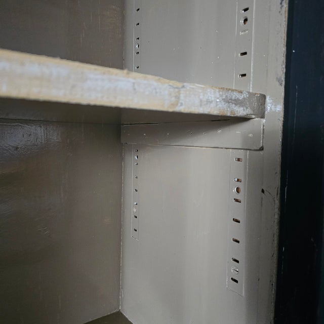 English Glazed Painted Bookcase With Adjustable Shelving - Circa 1880 For Sale - Image 11 of 13
