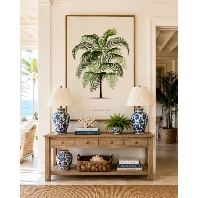 Illustration Tropical Palm Study, Vintage Botanical Art Print Reproduction, 16" X 24" For Sale - Image 3 of 10