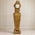 Make a magnificent statement with this grand French-inspired pedestal clock, featuring a rich gold leaf finish...