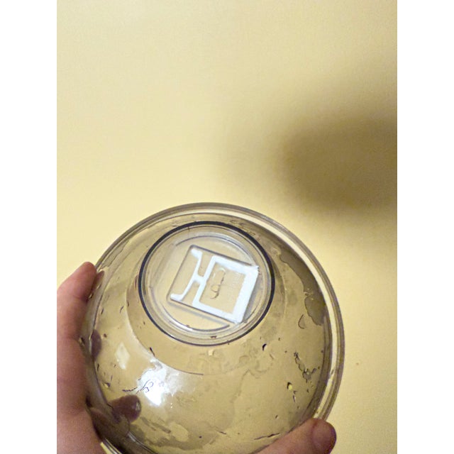 Mid-Century Modern Vintage, 1970s Smoked Resin Globe Money Box With World Map, Collectible For Sale - Image 3 of 7
