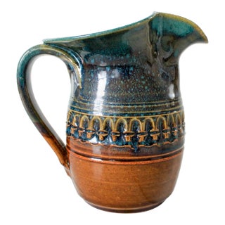 Vintage Studio Art Pottery Pitcher For Sale