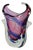 Mid-Century Modern Multicolored Sommerso Glass Vase in the style of Salviati, Italy, 1970s For Sale