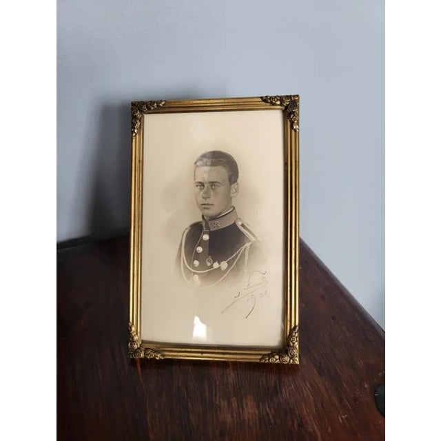 Art Nouveau Picture in Brass Frame, 1890s For Sale - Image 10 of 10