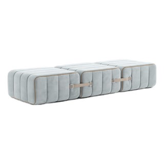 Curt Modular Set - Flexible Bench - Barcelona - River - V3347/33 (Light Blue) by Ambivalenz, Set of 3 For Sale